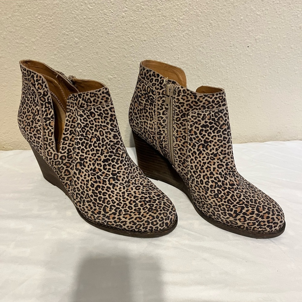 Animal Print Lucky Brand Boots - Size 8.5 women’s